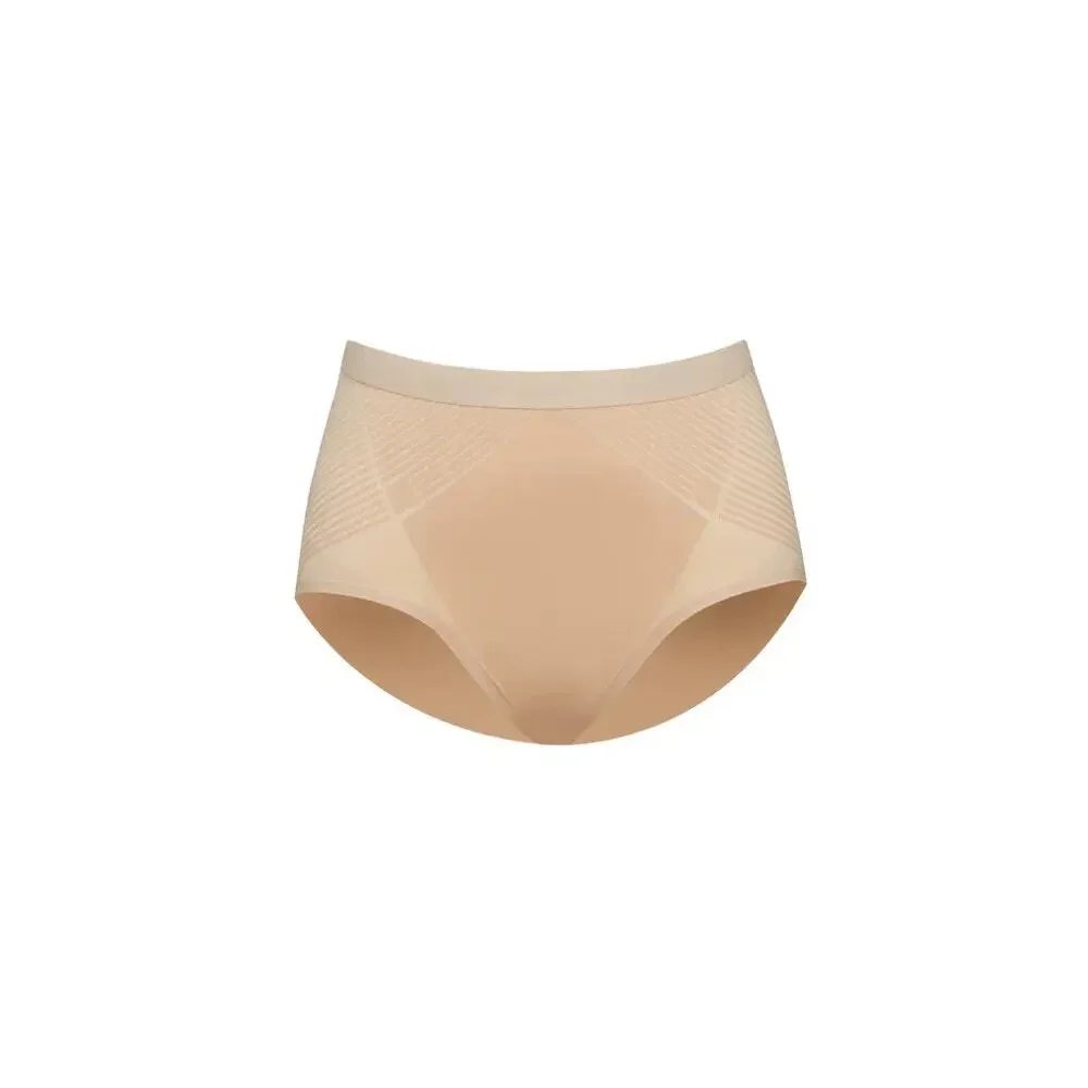 NWT Spanx Champagne Beige Invisible Shaping Brief Panty Size Medium